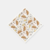 Brunch & Paws Servetten - Croissants en Mimosas (Hoek)