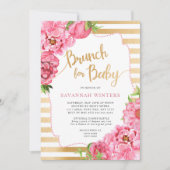 Brunch pour bébé, invitation baby shower fille (Devant)