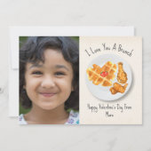 Brunch Pun Waffle Classroom Valentijn Foto Kaart (Voorkant)