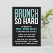 Brunch So Hard Bachelorette Brunch Invitations (Debout devant)
