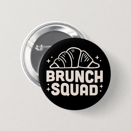 Brunch squad club ronde button 5,7 cm (Voorkant /achterkant)