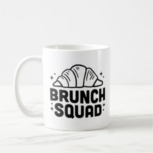 Brunch squad croissant liefhebbers koffiemok