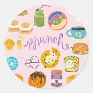 Brunch Team Ronde Sticker