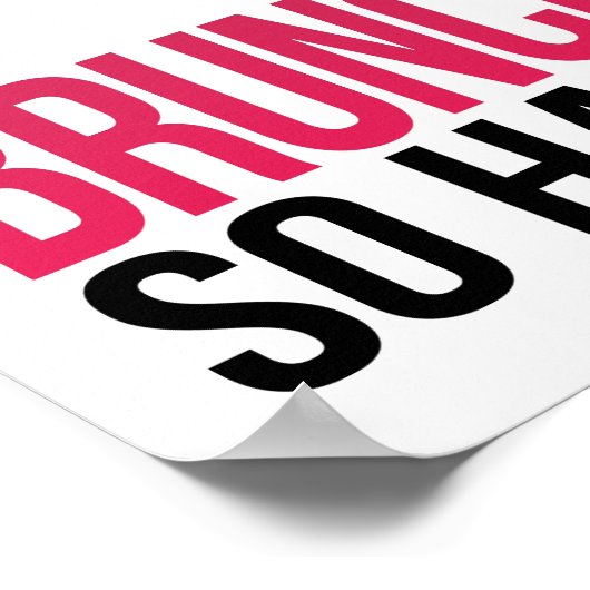 Brunch tellement dur | Impression d'art (Coin)