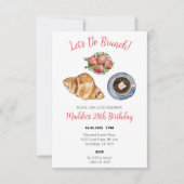 Brunch Theme Anniversaire Invitation de fête (Devant)