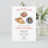 Brunch Theme Anniversaire Invitation de fête (Debout devant)