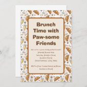 Brunch Time avec Paw-some Friends Invitation (Devant / Derrière)