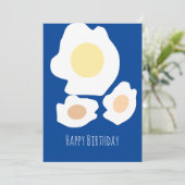 Brunch Trois Oeufs Petit-Déjeuner Bonne Carte Anni (Debout devant)