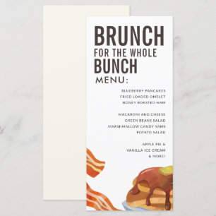 BRUNCH VOOR DE BUNCH Menu Ontbijten