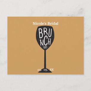 BRUNCH Wijn Glas ELKE KLEUR & EVENEMENT Trendy Chi Briefkaart