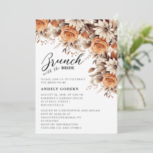 Brunch With the Bride Invitation (Debout devant)