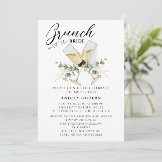 Brunch With the Bride Invitation (Debout devant)
