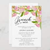 Brunch With the Bride Invitation Kaart (Voorkant / Achterkant)