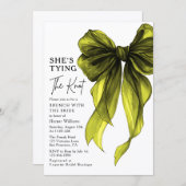 Brunch With The Bride She's Tying The Knot Bow Kaart (Voorkant / Achterkant)