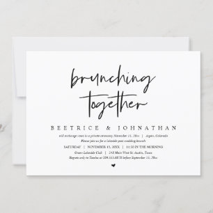 Brunching Samen, Bruiloft Elopement Brunch Kaart