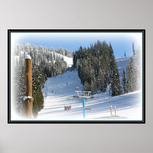 Brundage Ski Resort in McCall Idaho Poster (Voorkant)