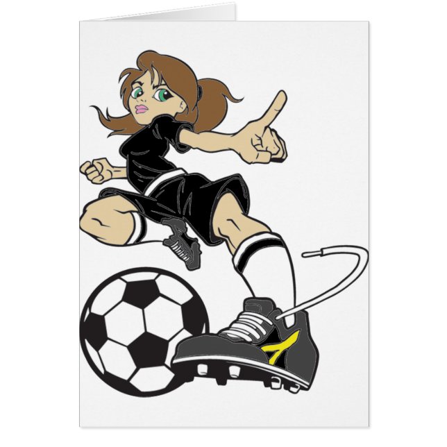 BRUNE DE FILLE DU FOOTBALL (Devant)