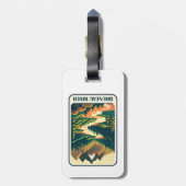 Bruneau River Idaho Kleuren Bagagelabel (Achterkant verticaal)