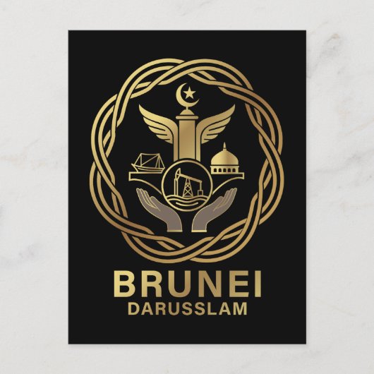 Brunei Darusslam Southeast Asia Briefkaart (Voorkant)