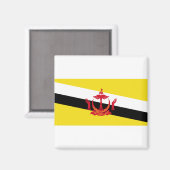 Brunei Flag Magneet (Voorkant / Achterkant)