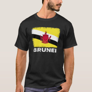 Brunei Flag ondersteunt Bruneian People Women Mann T-shirt