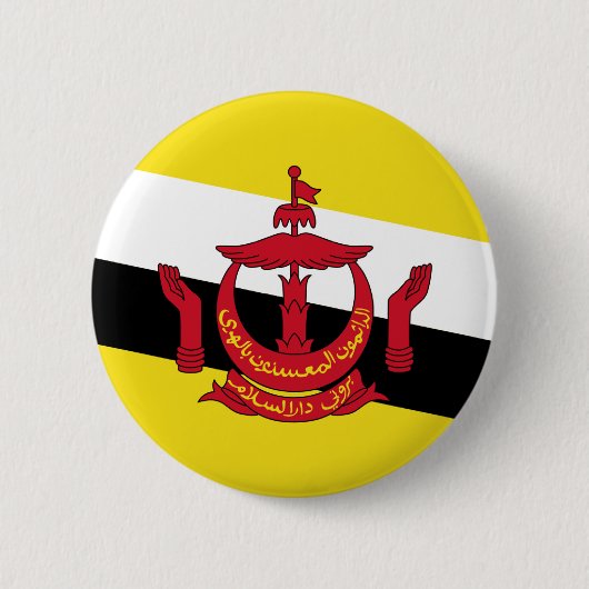 Brunei Flag Ronde Button 5,7 Cm (Voorkant)