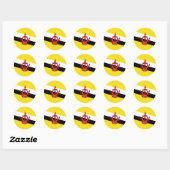 Brunei Flag Ronde Sticker (Vel)