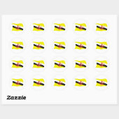 Brunei Flag Sticker (Vel)