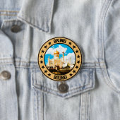 Brunei Ronde Button 7,6 Cm (In situ)