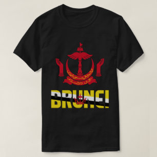 Brunei vlag en wapenschild t-shirt