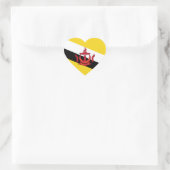 Brunei Vlag Hart Sticker (Tas)