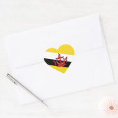 Brunei Vlag Hart Sticker (Envelop)