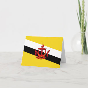 Brunei Vlag Notitiekaart