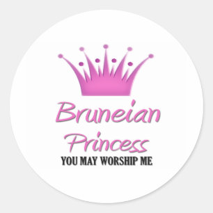 Bruneise Prinses Ronde Sticker