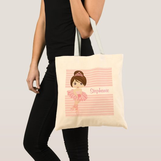Brunette Ballerina Sac fourre-tout à deux côtés (Devant (produit))