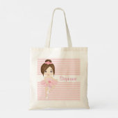 Brunette Ballerina Two Sided Canvas tas (Achterkant)
