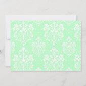 Brunette Boy First Communion Damask Kaart (Achterkant)