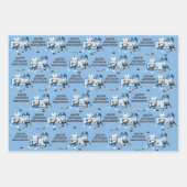 Brunette Boy Hockey Personalized Inpakpapier Vel (Voorkant 2)