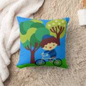 Brunette Boy sur Coussin à vélo (Couverture)