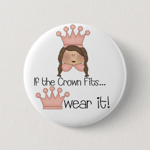 Brunette Crown Fits Ronde Button 5,7 Cm