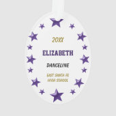 Brunette DanceLine Ornement noir & violet (dos)