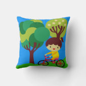 Brunette Girl sur Coussin à vélo (Verso)