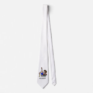 Brunette Ham Radio Pin-up Girl Tie Customize It. Stropdas