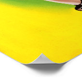 Brunette in Bikini Pin Up Poster (Hoek)