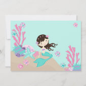 Brunette Mermaid Bedankt (Achterkant)