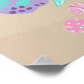 Brunette Mermaid Birthday Banner Poster (Hoek)