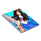 brunette mermaid notitieboek (Rechterzijde)