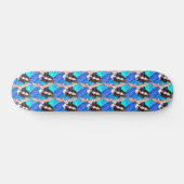 brunette mermaids skateboard bleu (Horz)