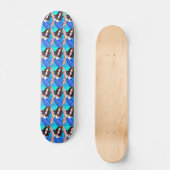brunette mermaids skateboard bleu (Recto)