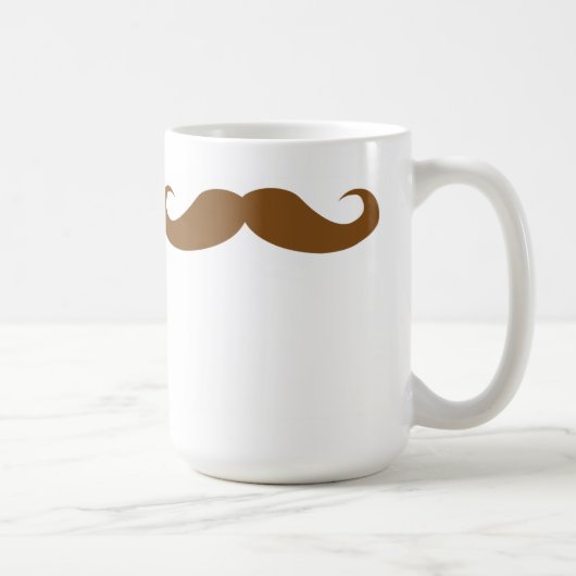 Brunette Mustache Koffiemok (Rechts)